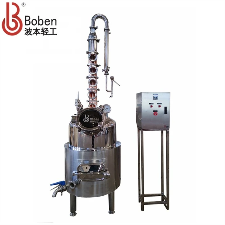 40 Gallon 150L Pot Still Ġakketta tad-Distillazzjoni 4 Pulzier 4 SS Flawt tar-Ram Still